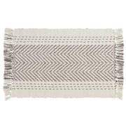 13 x 19 in. Kantha Stitch Placemats, Gray - Set of 4