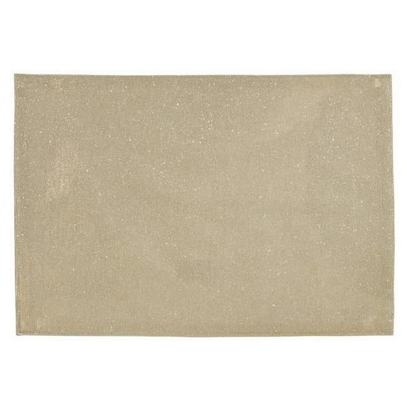 13 x 19 in. Shimmering Cloth Placemats, Champagne - Set of 4