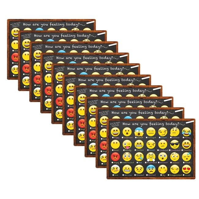 13 x 19 in. Smart Emoji How Feel Chart - Case of 10