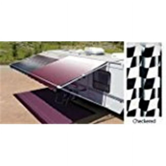 13 x 2 ft. Chfl Awning, Checked Flag - 2 Piece