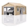 thumbnail image 1 of 13 x 20 Ft Heavy-Duty Carport, Portable Garage, 180g PE Waterproof Canopy and 8 x 1.0 mm Poles for Full-Size Pickup Trucks, Boats, and SUVs, 1 of 7