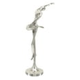 thumbnail image 1 of 13" x 28" Silver Aluminum Dancer Sculpture, by DecMode, 1 of 14