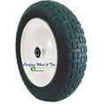 thumbnail image 1 of 13 x 3.50-8 (13" x 3.50) Wheelbarrow/Cart Wheel Assembly (6" Center Hub & 5/8" Bearings), 1 of 2