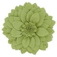 thumbnail image 1 of 13 x 3 x 13 in. Flower Shaped Felt Throw Pillow, Lime, 1 of 1