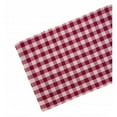 thumbnail image 1 of 13 x 36 in. Ribbed Table Runner, Burgundy Check, 1 of 1