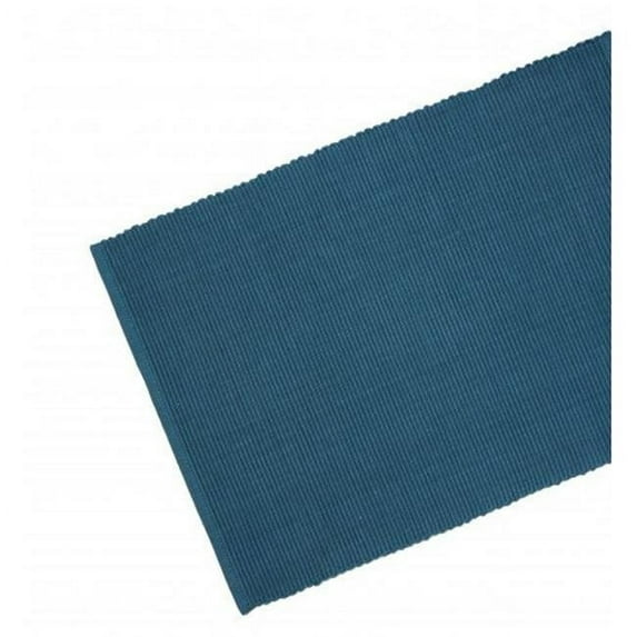 13 x 36 in. Ribbed Table Runner, Hunter Green