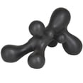 thumbnail image 1 of 13" x 7" Black Porcelain Molecule Abstract Sculpture, by CosmoLiving by Cosmopolitan, 1 of 7