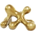 thumbnail image 1 of 13" x 7" Gold Porcelain Molecule Abstract Sculpture, by CosmoLiving by Cosmopolitan, 1 of 7