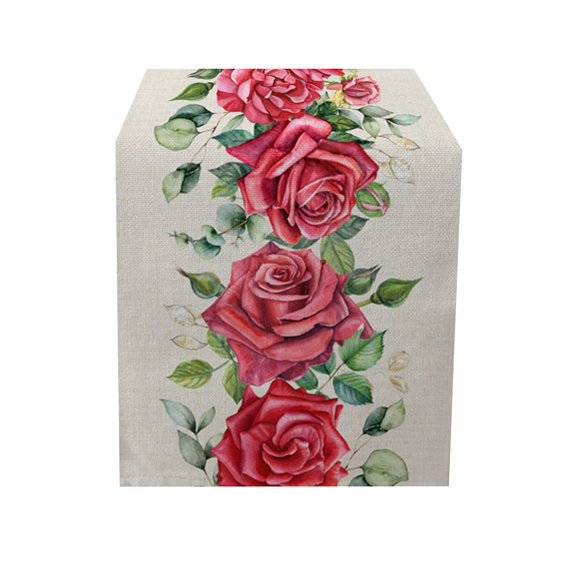 13" x 70" Heart Table Runner Love Valentine'S Table Runner Valentines Tablecloth Dining Room Table Runner Valentines Day Decorations Valentines Day Runner Valentines Day Table Decor