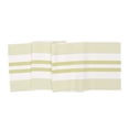 thumbnail image 1 of Classic Peridot Stripe Green & White 100% Cotton Table Runner 13" x 72", 1 of 3