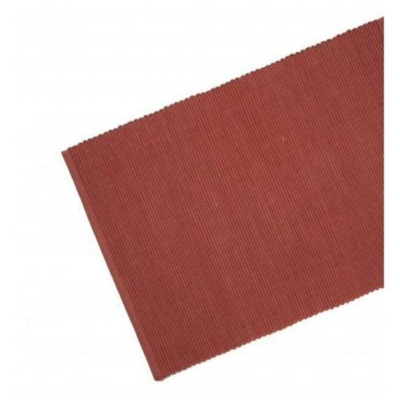 13 x 72 in. Ribbed Table Runner, Rust