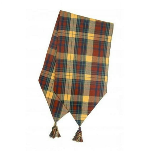 13 x 72 in. Ribbed Table Runner with Tassels, Sunset
