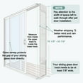thumbnail image 1 of 13" x 80" Sliding Glass Patio Door Dog Insert With Lock — Adjustable Height, Aluminum Frame, Tempered Glass, 1 of 7
