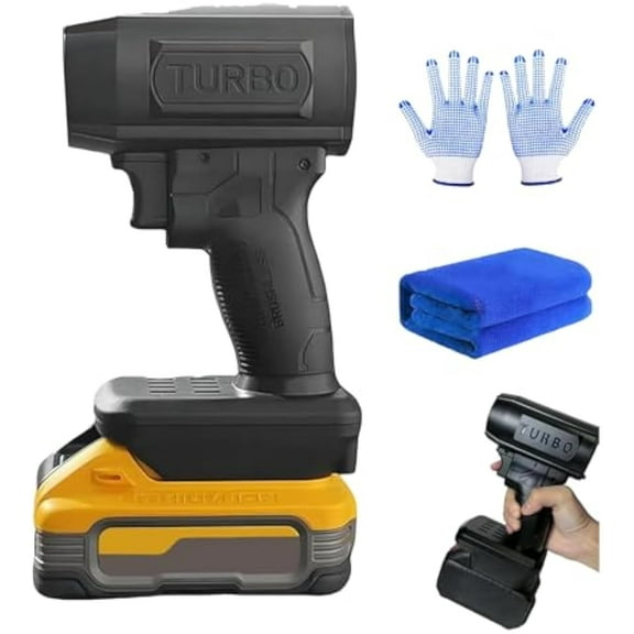 130,000 RPM, 200 Mph, Portable Handheld Turbo Blowers, for Car, Patio, Lawn, Blowing Leaves (for Makita Batteries)