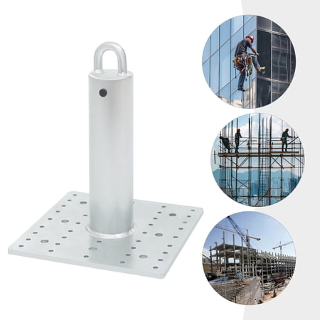 130-420lbs Load Commercial Roof Anchor, Smooth Edge Safety Tie-off Anchor for Window Washing Fall Restraint Use