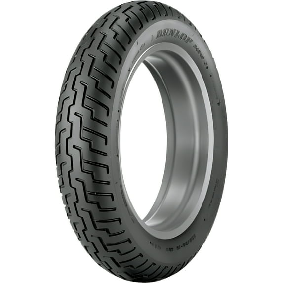 130/70-18 (63H) Dunlop D404 Front Motorcycle Tire Black Wall For Yamaha, Honda, Victory