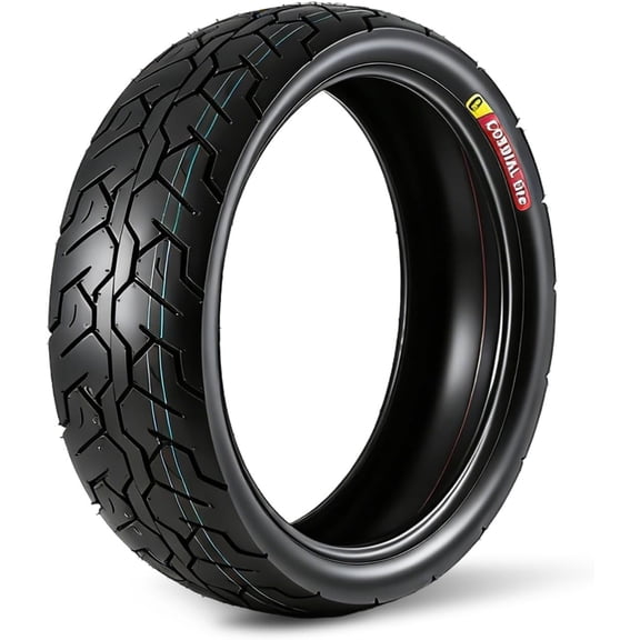130/70-18 Motorcycle Tire Front, Black Wall, 4PR 63S Tubeless Street Tire for Cruiser & Touring, High Performance, Enhanced Grip & Longevity