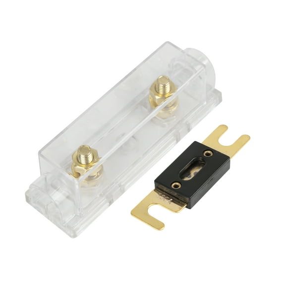 130 Amp ANL Fuse with In-Line Holder 0 4 8 10 Gauge for Vehicle Car Audio Video Stereo
