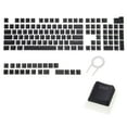thumbnail image 1 of 130 Keys Pudding Keycaps Set OEM Profile PBT for Mechanical Keyboard Layout with Keycap Puller, Black, 1 of 5