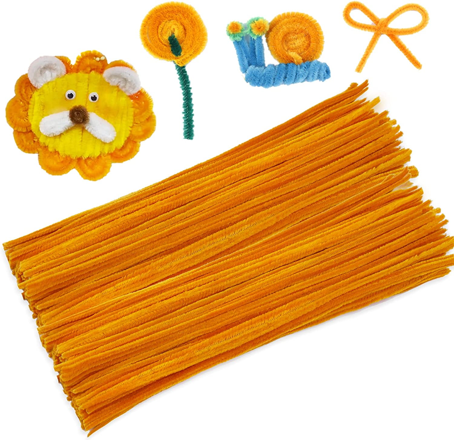 130 PCS Pipe Cleaner Chenille Stem,Golden Pipe Cleaner for Crafts Handy