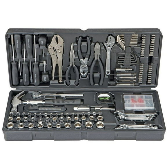 130 Pc Tool Set & Case DIY Auto Home Repair Kit SAE Metric Texas Tool Store
