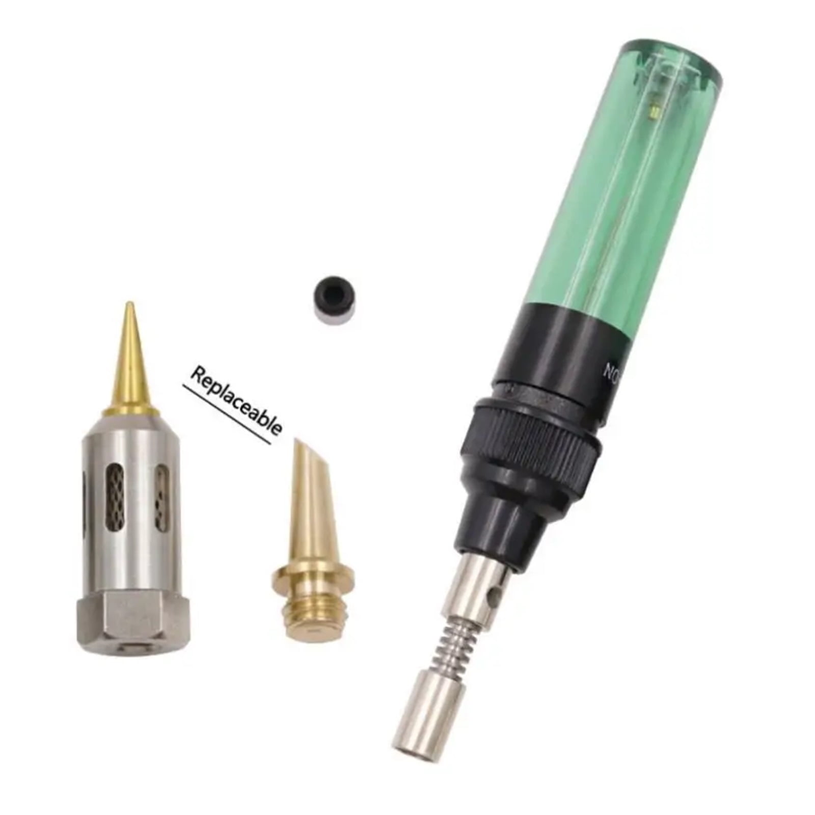 1300  3in1 4In1 Portable Soldering Iron Kit Welding Pen Burner Blow Torch Gas Soldering Iron Cordless Butane Tip Tool ,Precise Temperature Adjustment