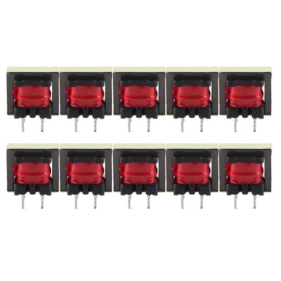 1300:8 Ohm EE14 Audio Transformer, 10 Pack, Closely Coupled For Clear Signal Transfer