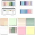 1300 Sheets Pastel Transparent Sticky Notes, Clear Waterproof 3 x 3 ...