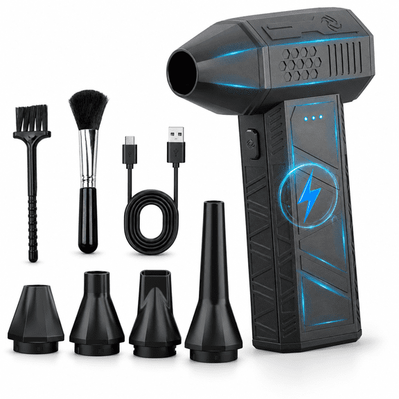 130000 RPM Brushless Electric Compressed Air Duster with 3 Speed Settings