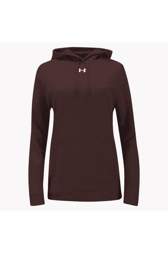 1300261 Under Armour Women's Hustle Fleece Hoodie Maroon L