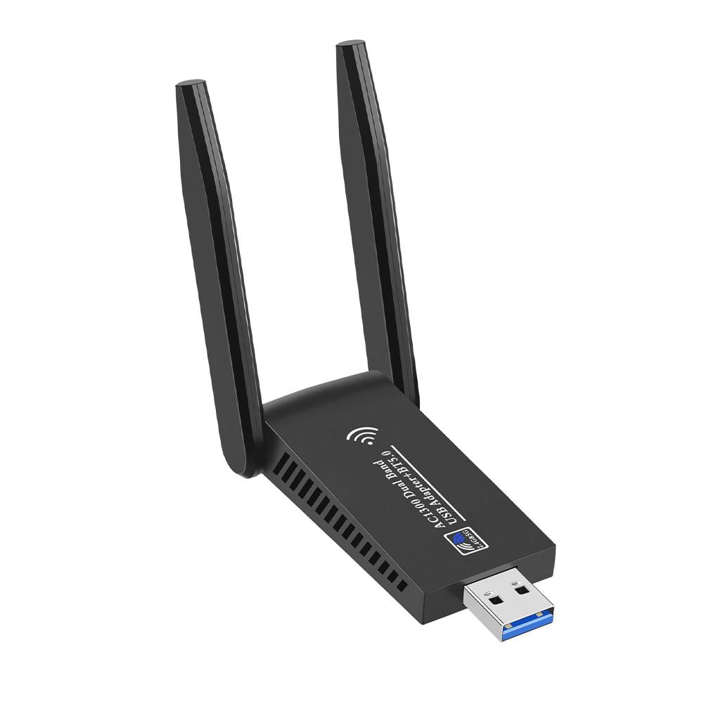 Dual Band USB WiFi Bluetooth Network Adapter AC1300 WiFi BT4.2 USB Wireless  Card
