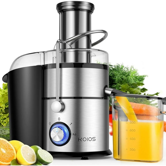 1300W Centrifugal Juicer Machines, Juice Extractor with Extra Large 3inch Feed Chute, Full Copper Motor, Titanium-Plated Filter, High Juice Yield, 3 Speeds Mode,Easy to Clean with Brush,Non-BPA