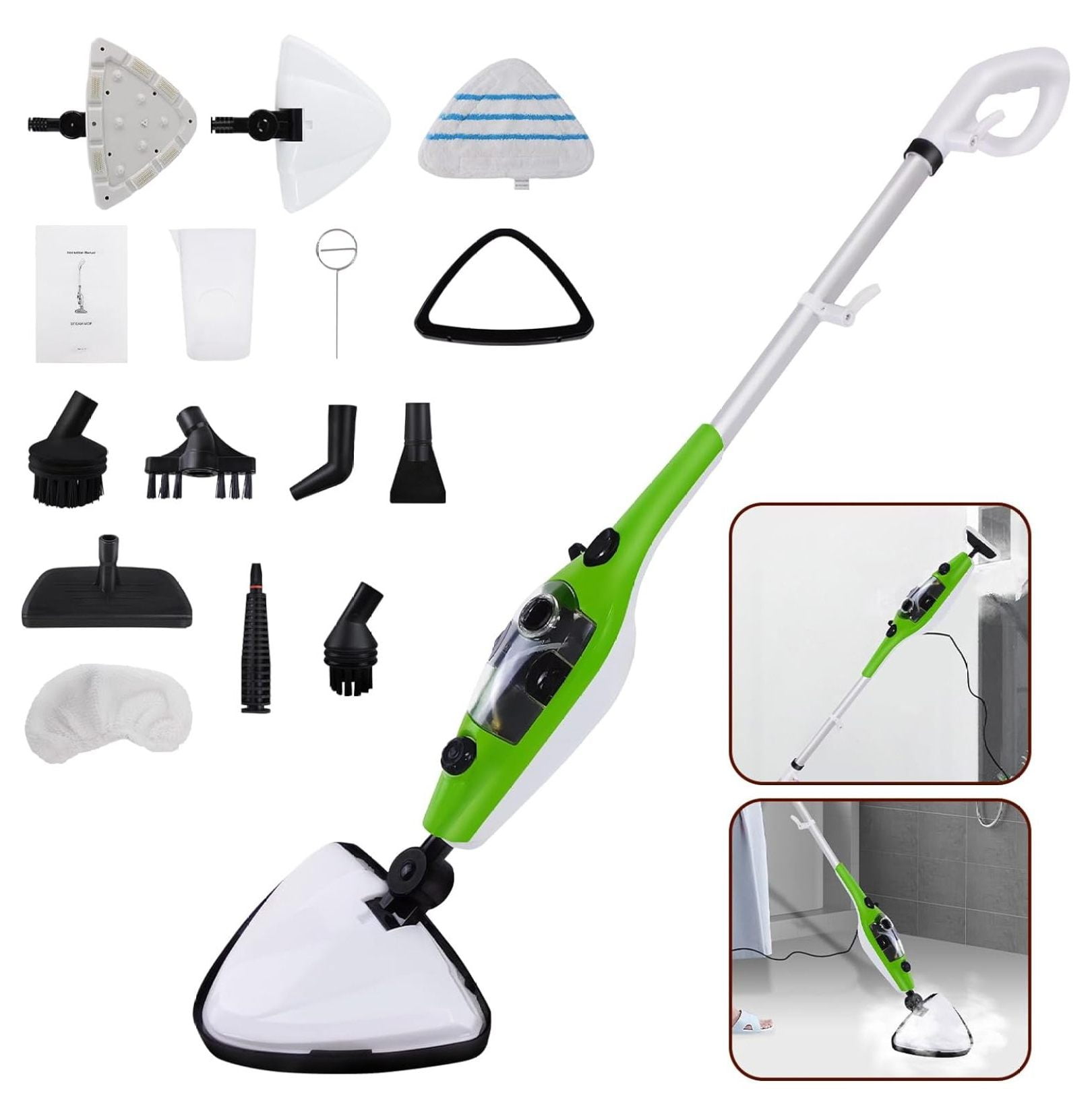 1300W Hot Steam Mop Cleaner, 10 in 1 AllPurpose Hand Held Steam