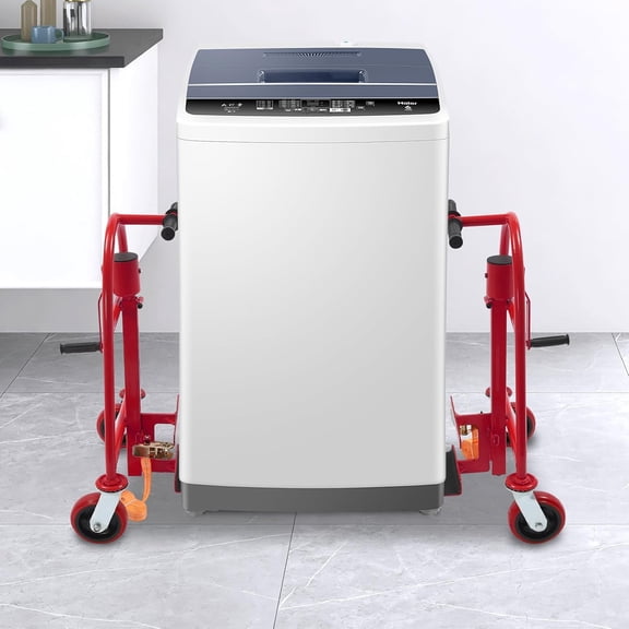 1300lbs Manual Furniture Mover Tool Set Moving Dolly Furniture Dolly Machinery Mover Furniture Handling Tool with 4 Wheels for Furniture Factory (Red)