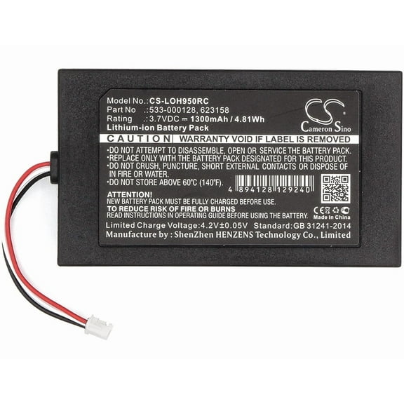 1300mAh Logitech 533-000128 623158 Battery for Harmony 950 Elite 915-000260 915-000257