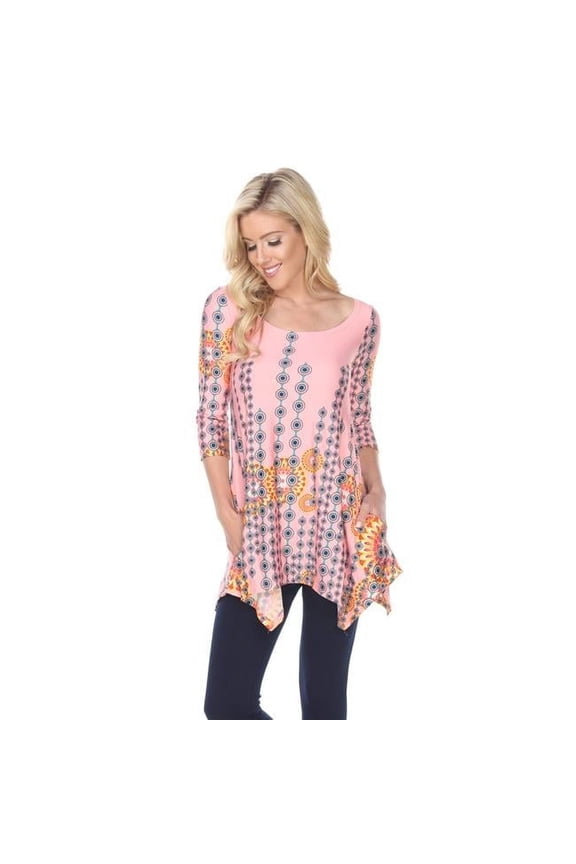 1301-46-S Rella Tunic Top - Pink, Small