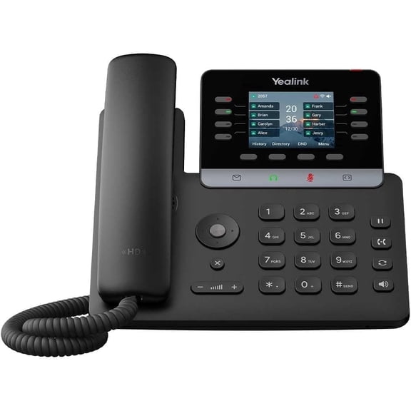 YealinkT73U IP Phone (1301012) - 5 Multiple Conferencing - Wall Mountable, Stand Mountable