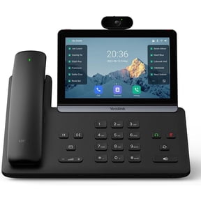 YealinkT88V PRO SIP-T88V PRO IP Phone (1301230) Without Power Adapter, 7 Inch Capacitive Touch Screen, PoE Support, HD Audio