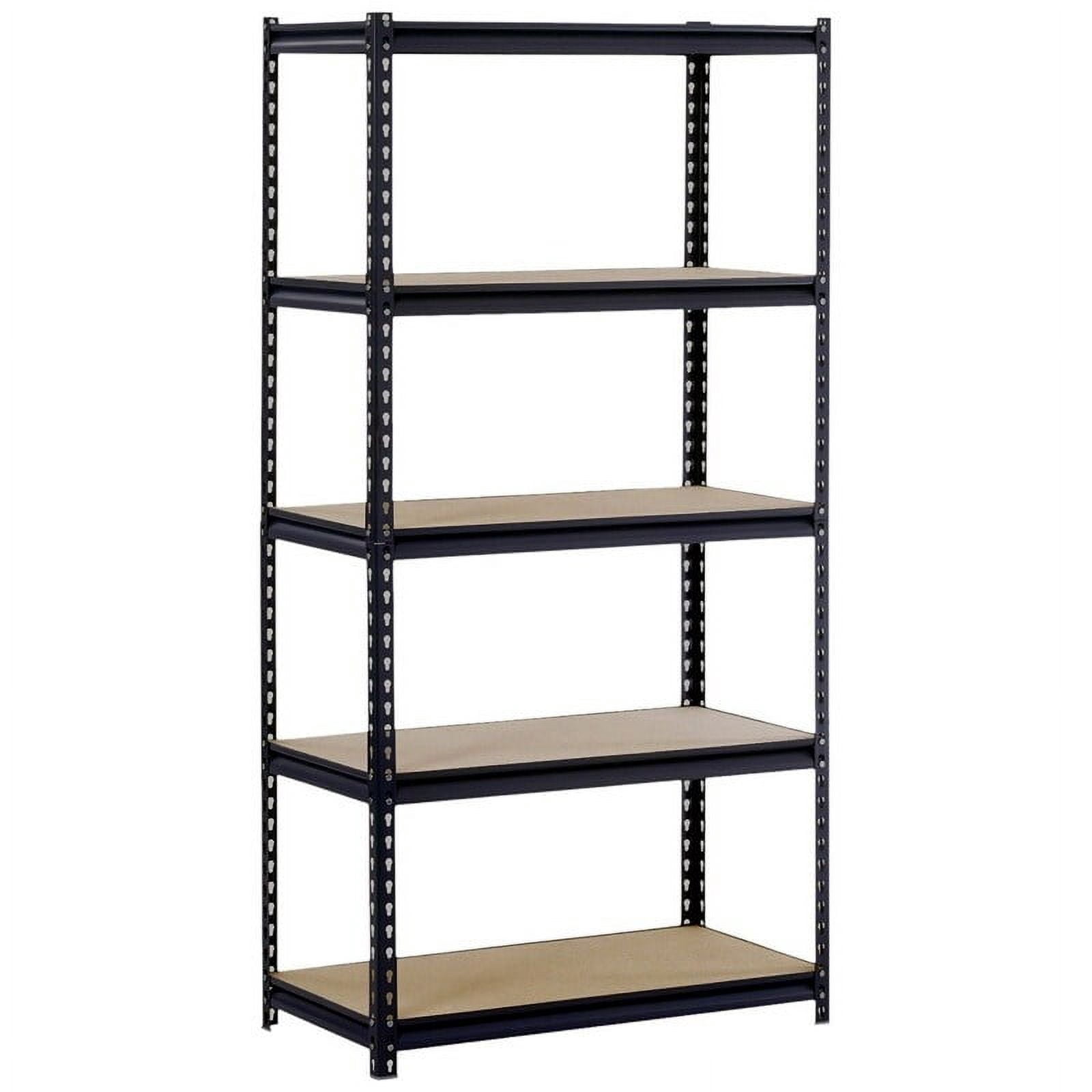 Blue Garage Shelving Units: 180 X 90 X 40cm, 5 Tier Metal Racking Storage Shelves, 875KG Capacity, Boltless Assembly, For Warehouse, Kitchen, Bedroom, Workshop, Shed - UK - View #5