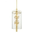 thumbnail image 1 of Hudson Valley Lighting 1308 Baxter 8 Light 15" Wide Taper Candle Pendant - Brass, 1 of 1