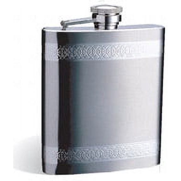1308YB-03 Two-tone wedding flask, 8 Oz, stainless steel