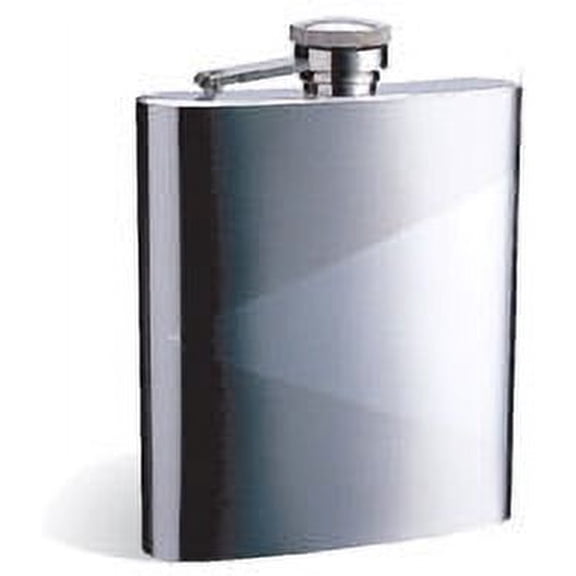 1308YB-08 Two-tone flask, triangle center, 8 Oz, stainless steel