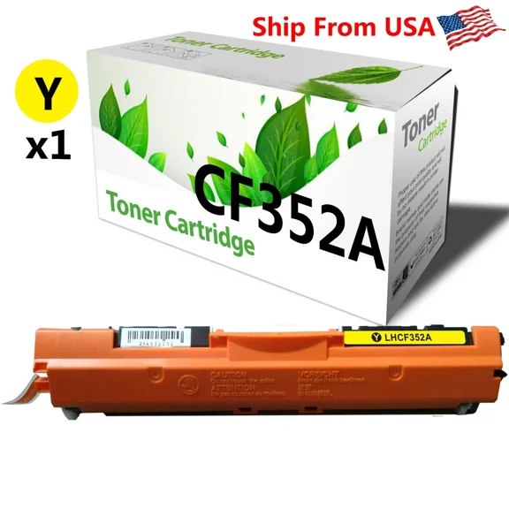 130A Cf352A Toner Cartridge For Mfp M177Fw M177 Printer (1Pk,Yellow)