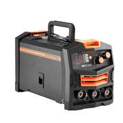 130A MIG Welder - Synergic Gas/Gasless Flux Core Welder, 110V Portable IGBT Inverter Welding Machine with Digital Display