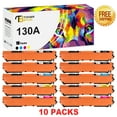 thumbnail image 1 of 130A Toner Cartridge 10 Pack Compatible for 130A Toner Cartridge CF350A CF351A CF352A CF353A for Pro Color MFP M177fw M176n M177 M176 Printer Ink, 1 of 8