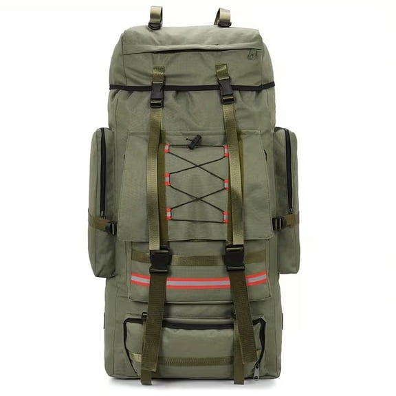 130L Extra Large Outdoor Camping Backpack, Expandable Oxford Cloth Mountaineering Backpack, Large Capacity Tactical Backpack, Suitable for Hiking, Mountaineering, Camping, and Travel