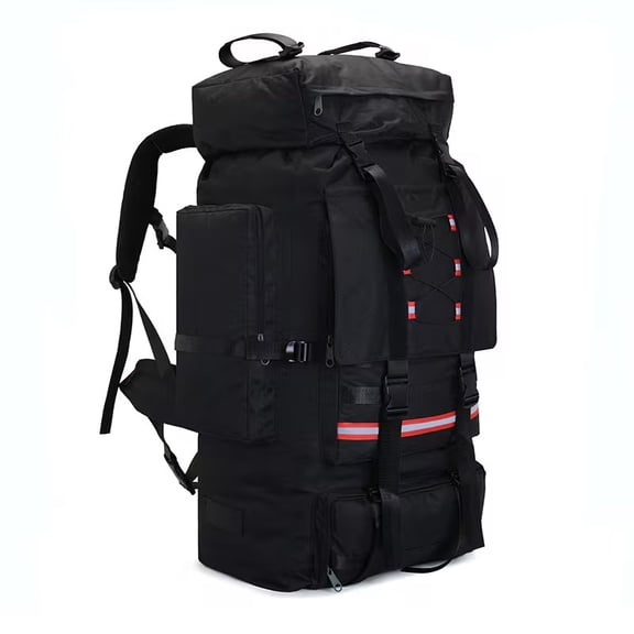 130L Extra Large Outdoor Camping Backpack, Expandable Oxford Cloth Mountaineering Backpack, Large Capacity Tactical Backpack, Suitable for Hiking, Mountaineering, Camping, and Travel