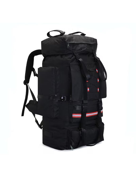 130L Extra Large Outdoor Camping Backpack, Expandable Oxford Cloth Mountaineering Backpack, Large Capacity Tactical Backpack, Suitable for Hiking, Mountaineering, Camping, and Travel