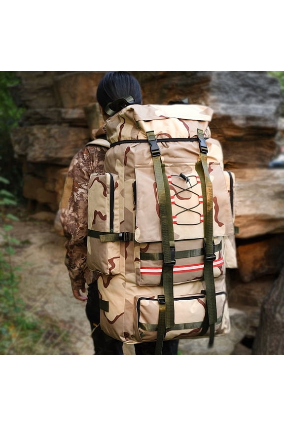 130L Extra Large Outdoor Camping Rescue Luggage Quilt Backpack,130L