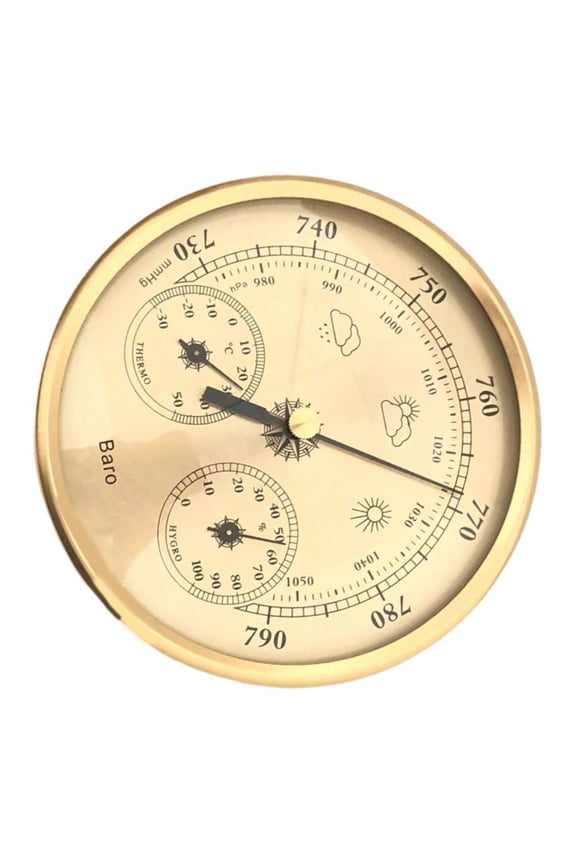 130Mm Barometer For Precise Temperature Humidity And Pressure Readings Smile Home
